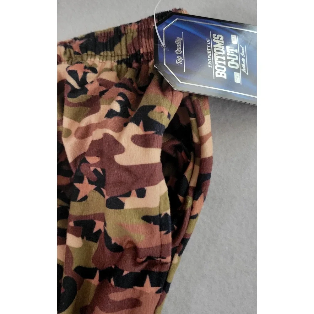 Bottoms Out Men's Camo Print Pajama Pant M NWT